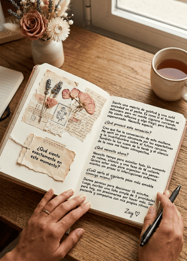ejemplo de escritura: neurociencia aplicada al journaling