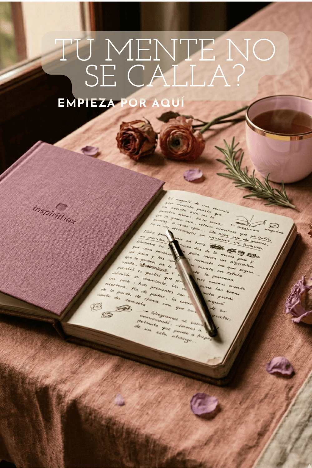 cuaderno de journaling para cuando tu mente no se calla.