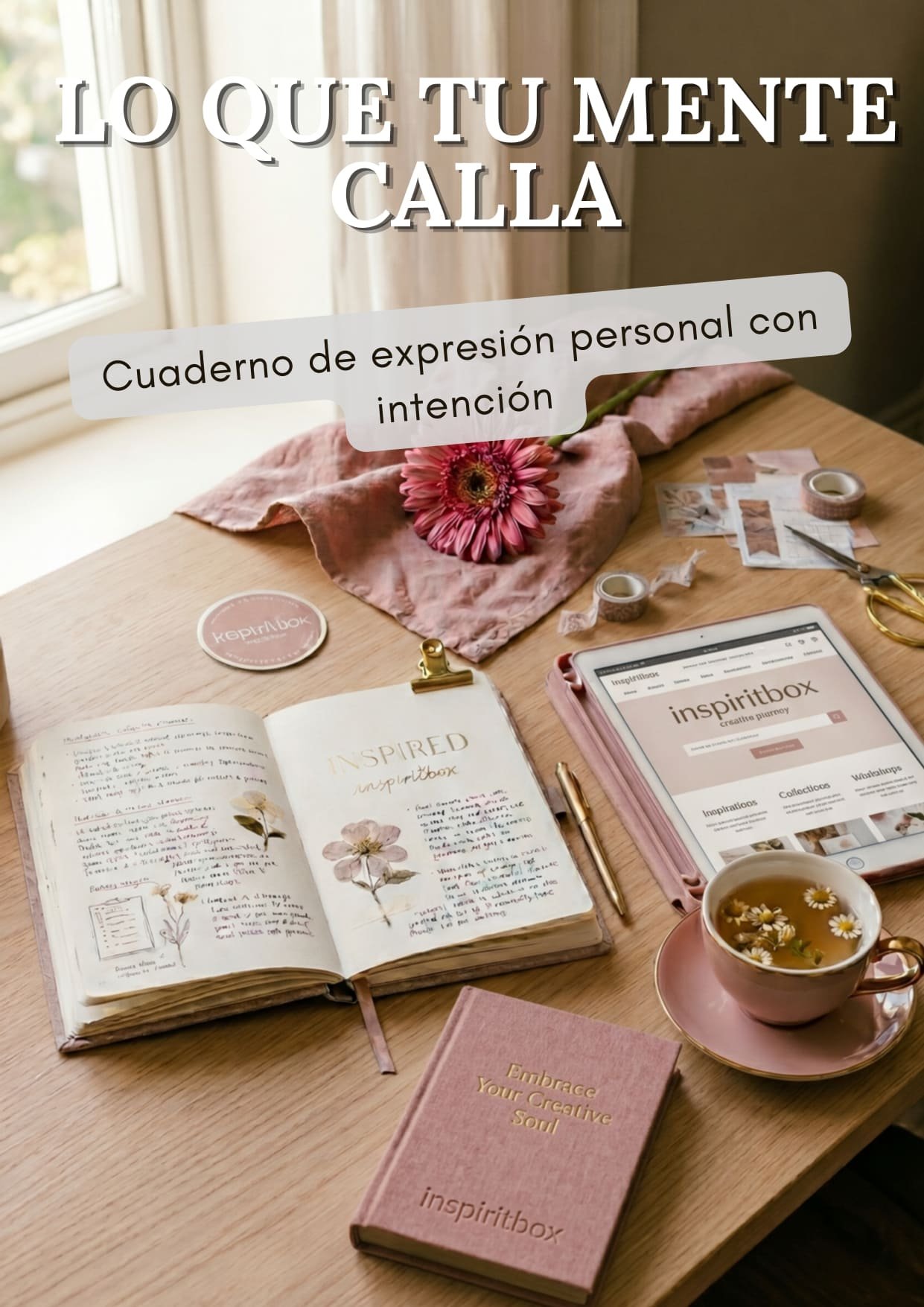 lo que tu mente calla, cuaderno de expresion personal con intencion