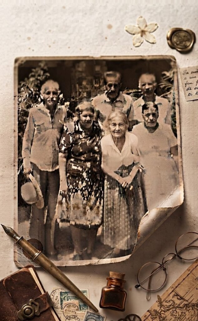 fotografia familiar antigua que demuestra la permanencia